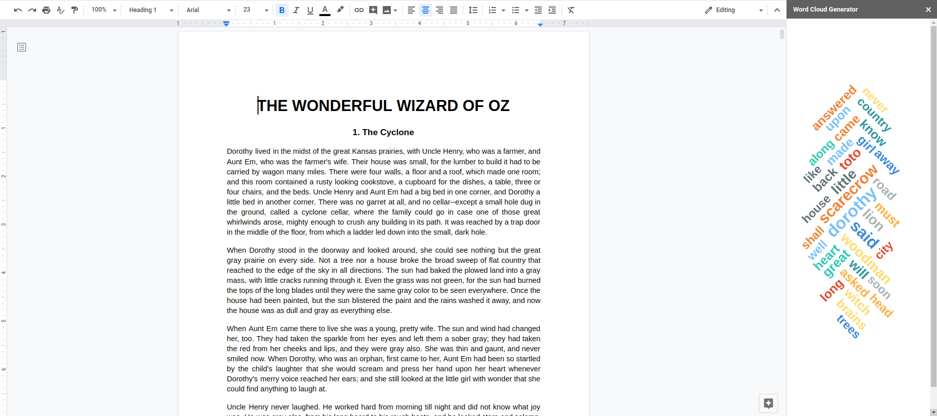 How To Use Word Cloud Generator In Google Docs